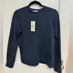 NWT Stio Dark Blue Trax Power Crew Neck Top
